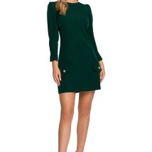 Sukienka Model K148 Butelkowa Zieleń – Makover
