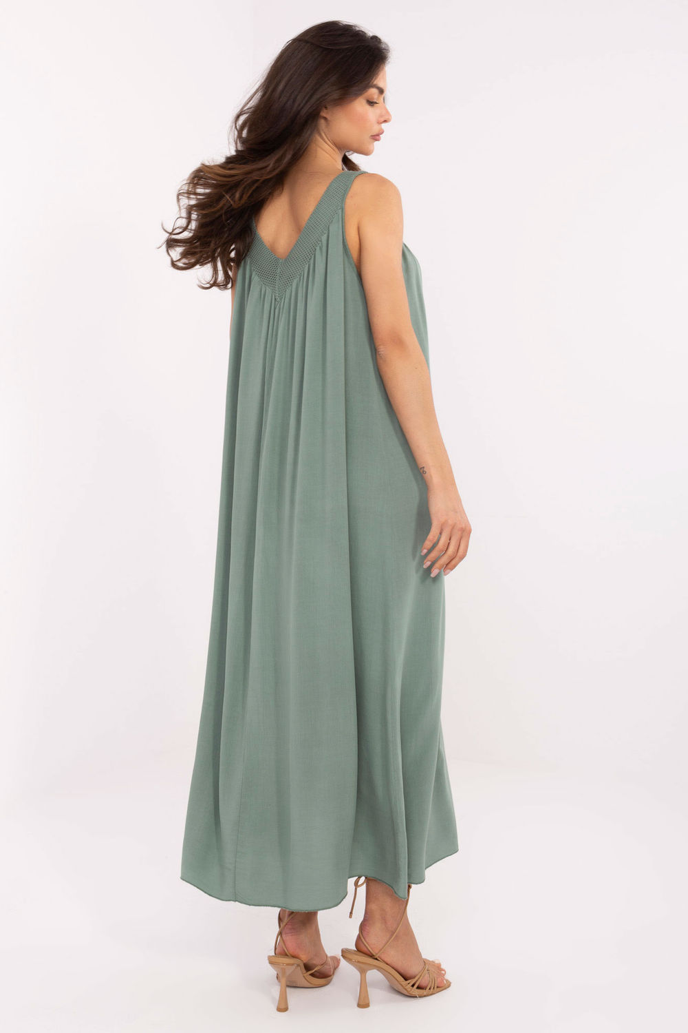 Sukienka Model TW-SK-BI-L0125.52 Khaki - Och Bella - obrazek 4