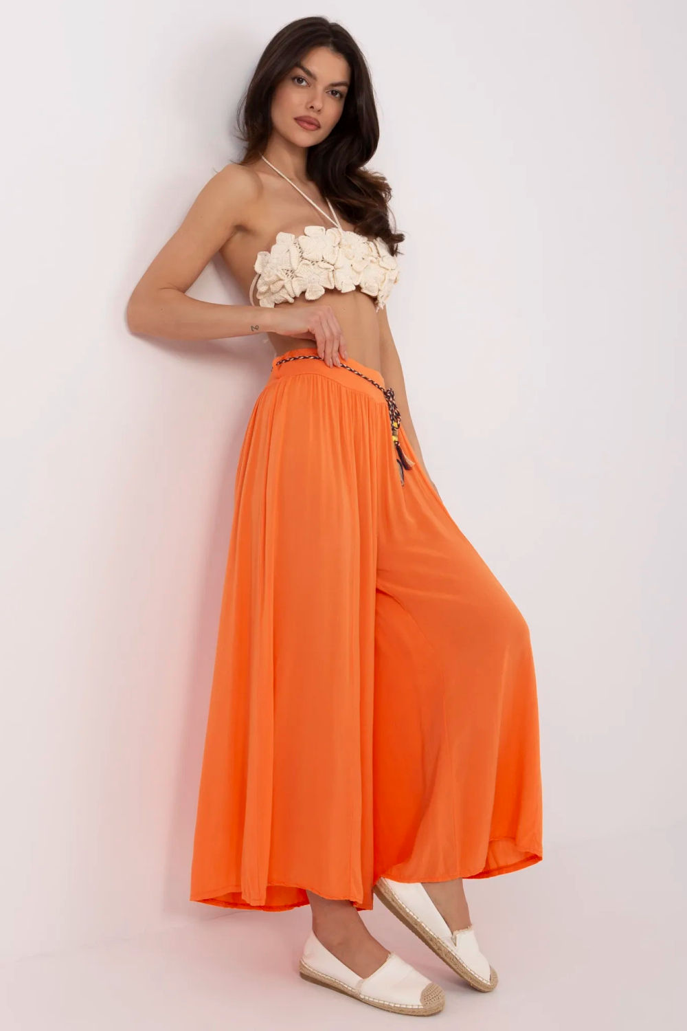 Spodnie Damskie Model TW-SP-BI-81733.14 Orange - Och Bella - obrazek 3