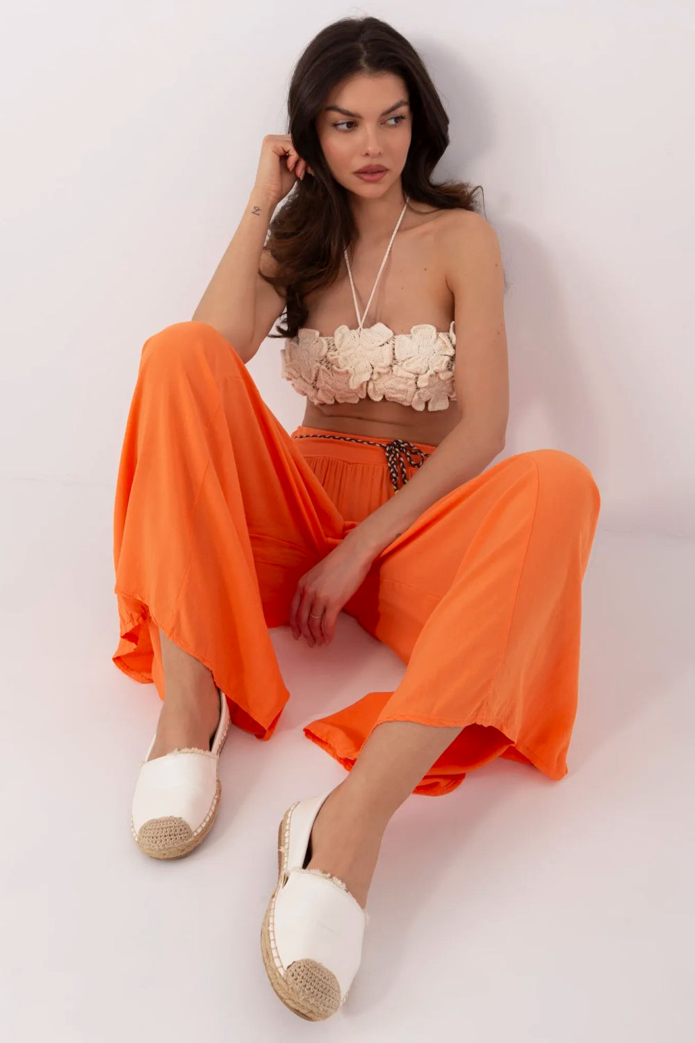 Spodnie Damskie Model TW-SP-BI-81733.14 Orange - Och Bella - obrazek 5