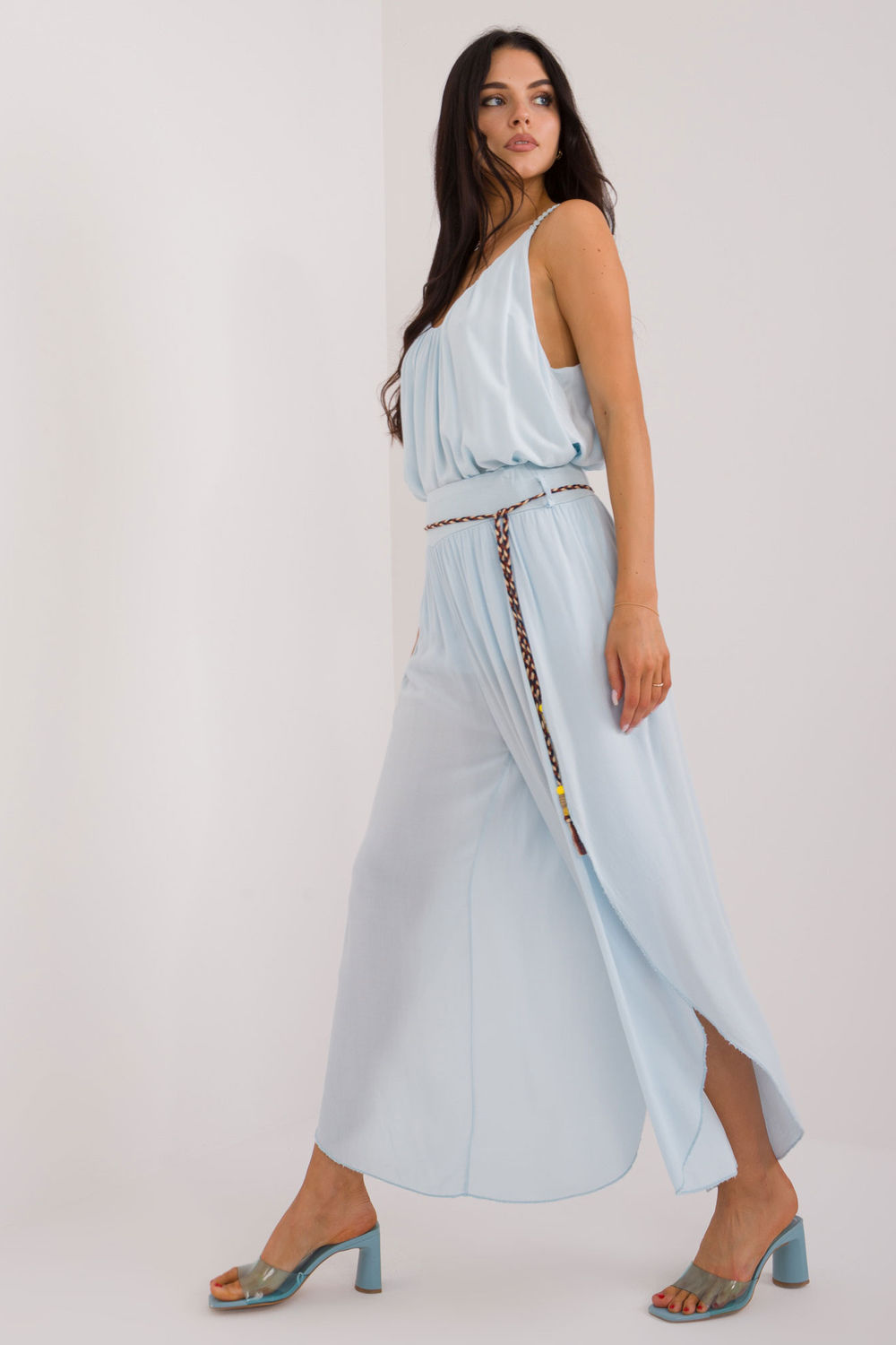 Spodnie Damskie Model TW-SP-BI-81378.24P Błękit - Och Bella - obrazek 3