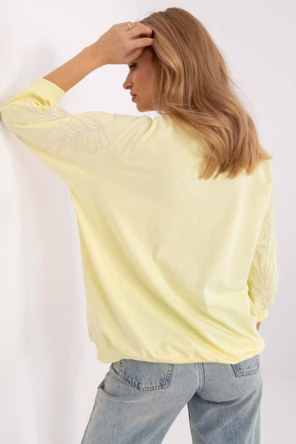 Bluza Damska Model RV-BZ-A367.26 Light Yellow - Relevance - obrazek 4