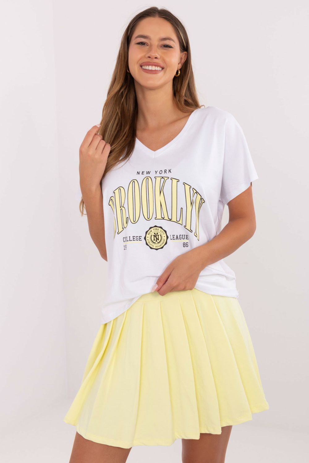 Spódnica Komplet Model RV-KMPL-A774.49 White/Yellow - Relevance - obrazek 4