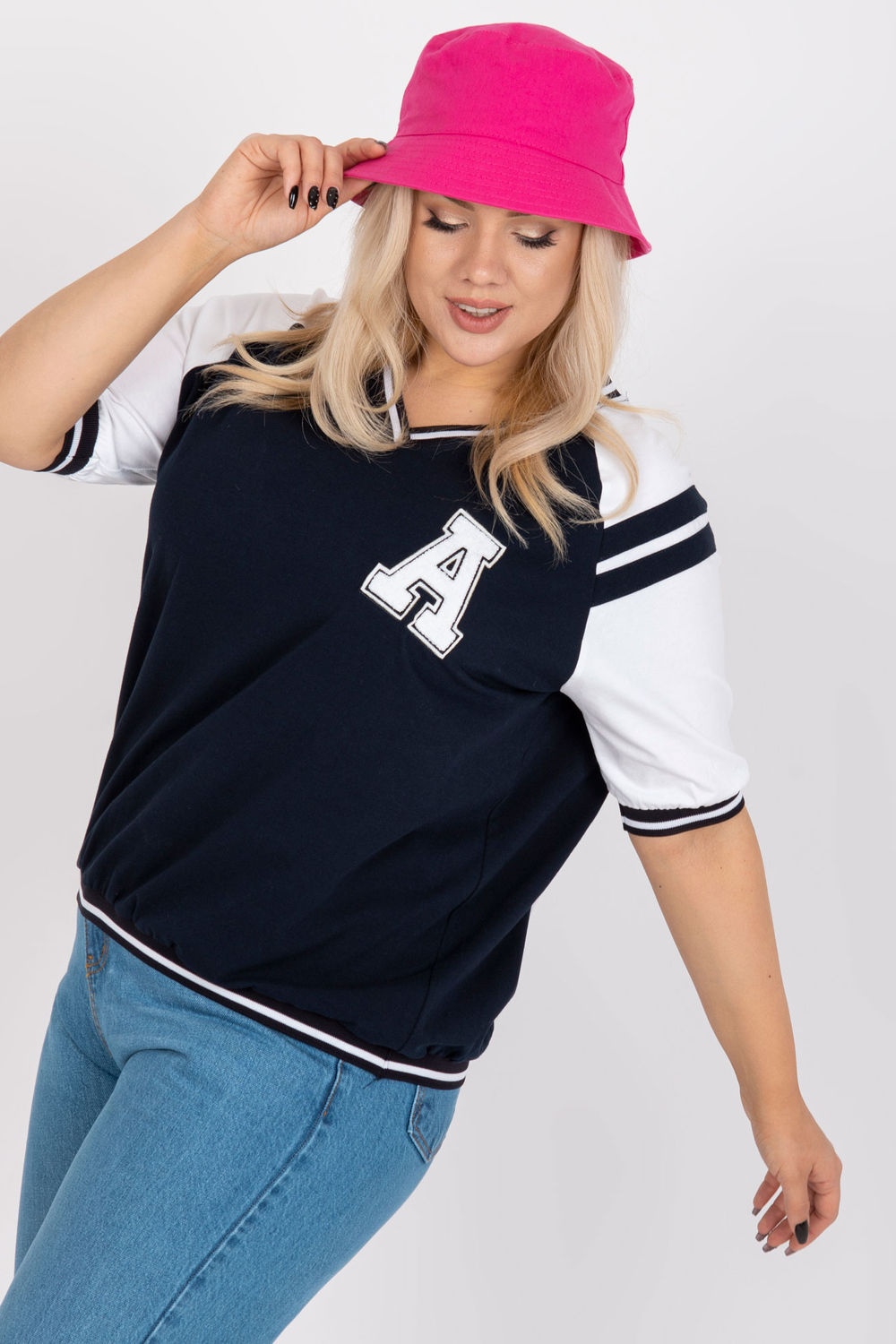 Bluzka model RV-BZ-7830.30 Navy - Relevance - obrazek 3