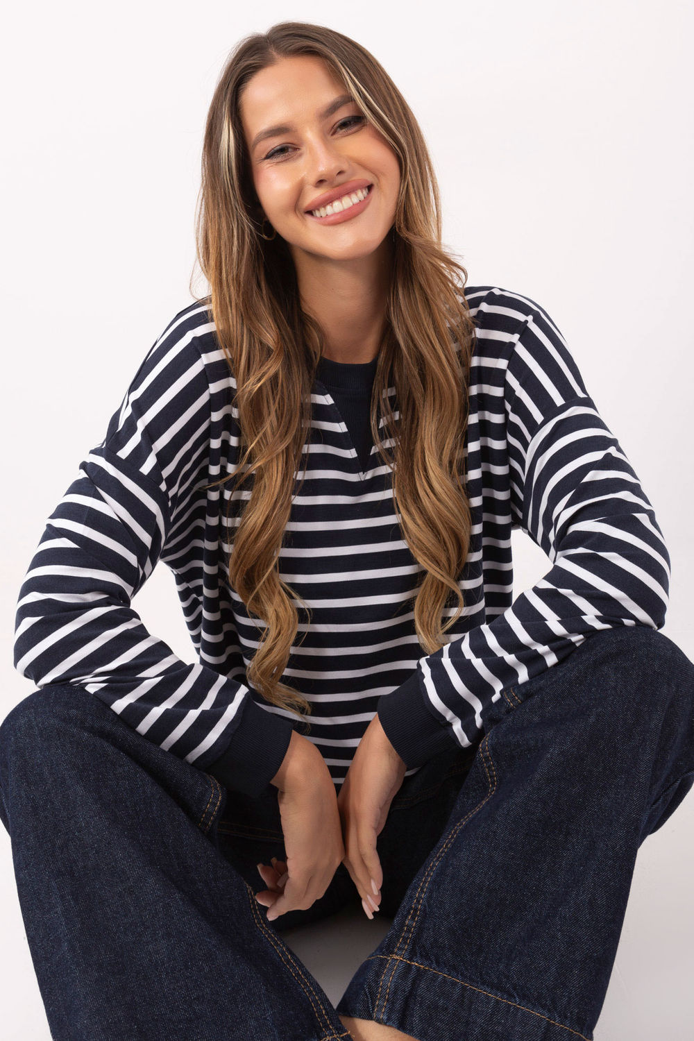 Bluzka Model RV-BZ-A901.55 Navy - Relevance - obrazek 3