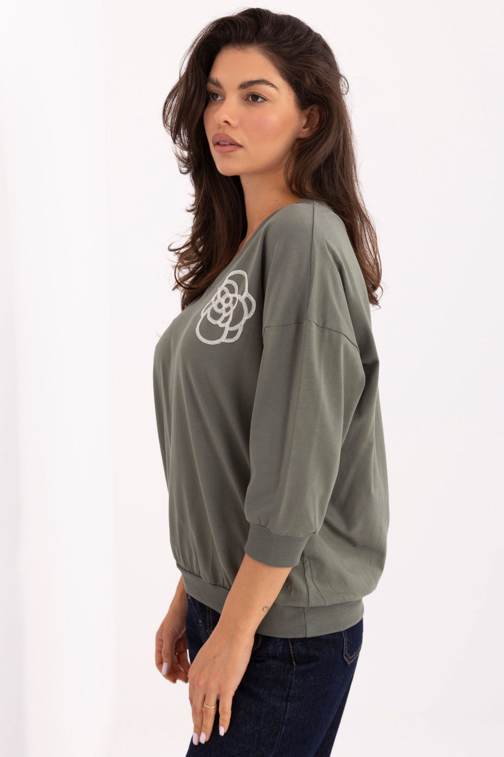 Bluzka Model RV-BZ-A891.21P Khaki - Relevance - obrazek 3