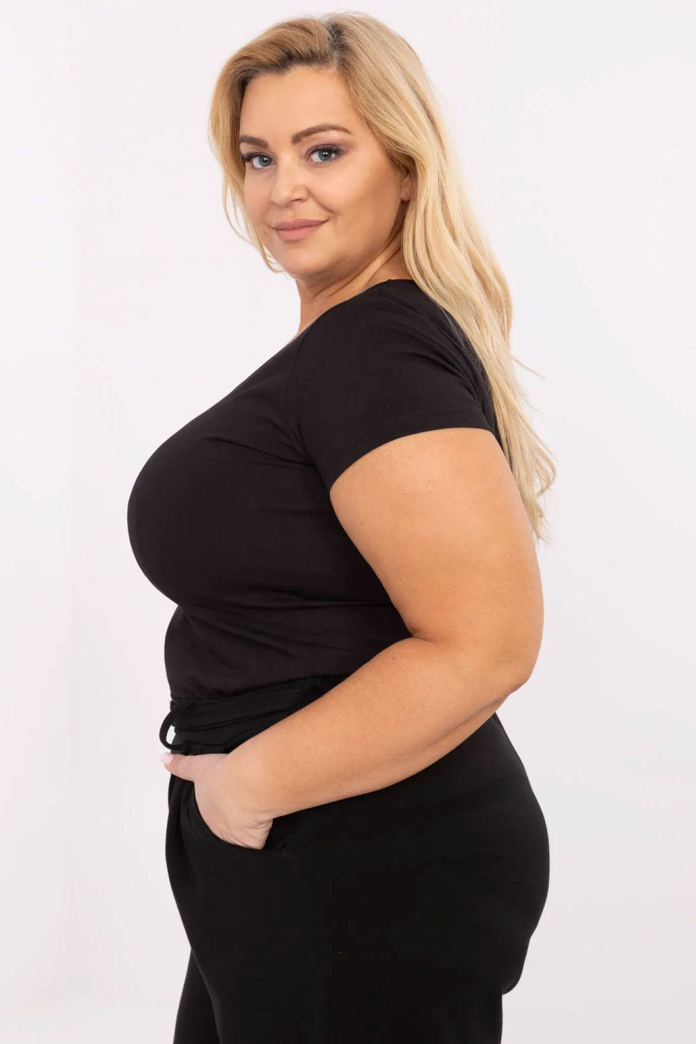 Tshirt Damski Model RV-TS-A556.03 Black - Relevance - obrazek 3