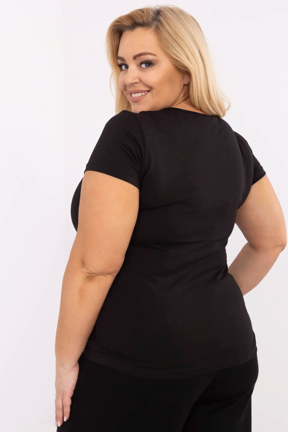 Tshirt Damski Model RV-TS-A556.03 Black - Relevance - obrazek 4