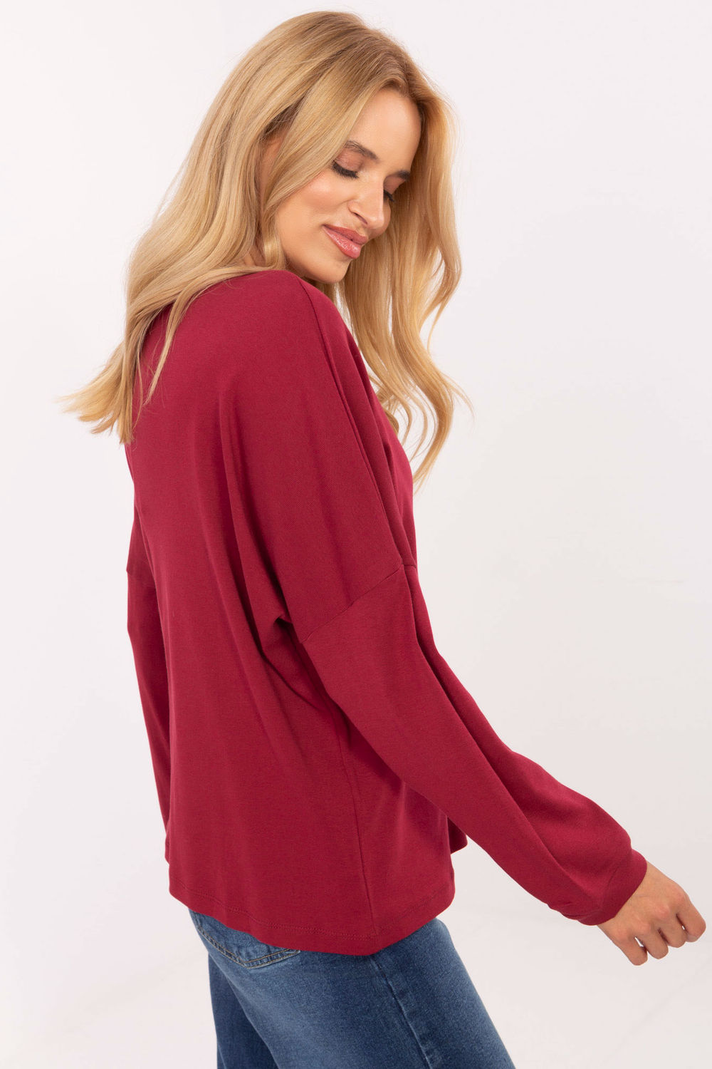 Bluzka Model RV-BZ-A823.49 Bordo - Relevance - obrazek 3