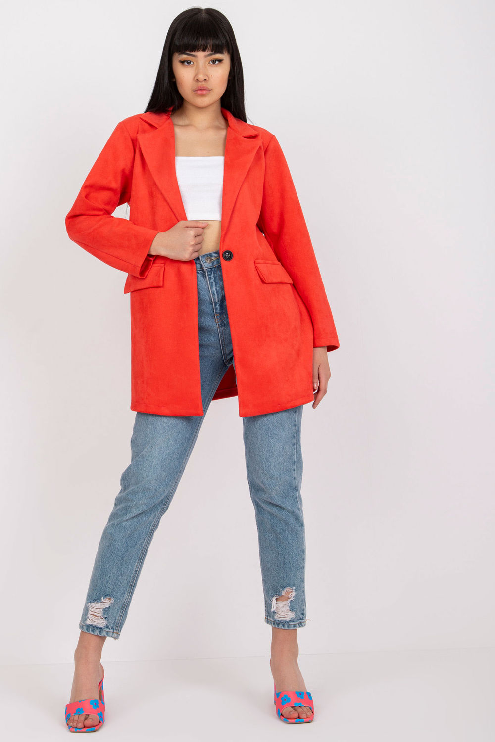 Marynarka Model DHJ-MA-15286.88 Coral - Italy Moda - obrazek 4