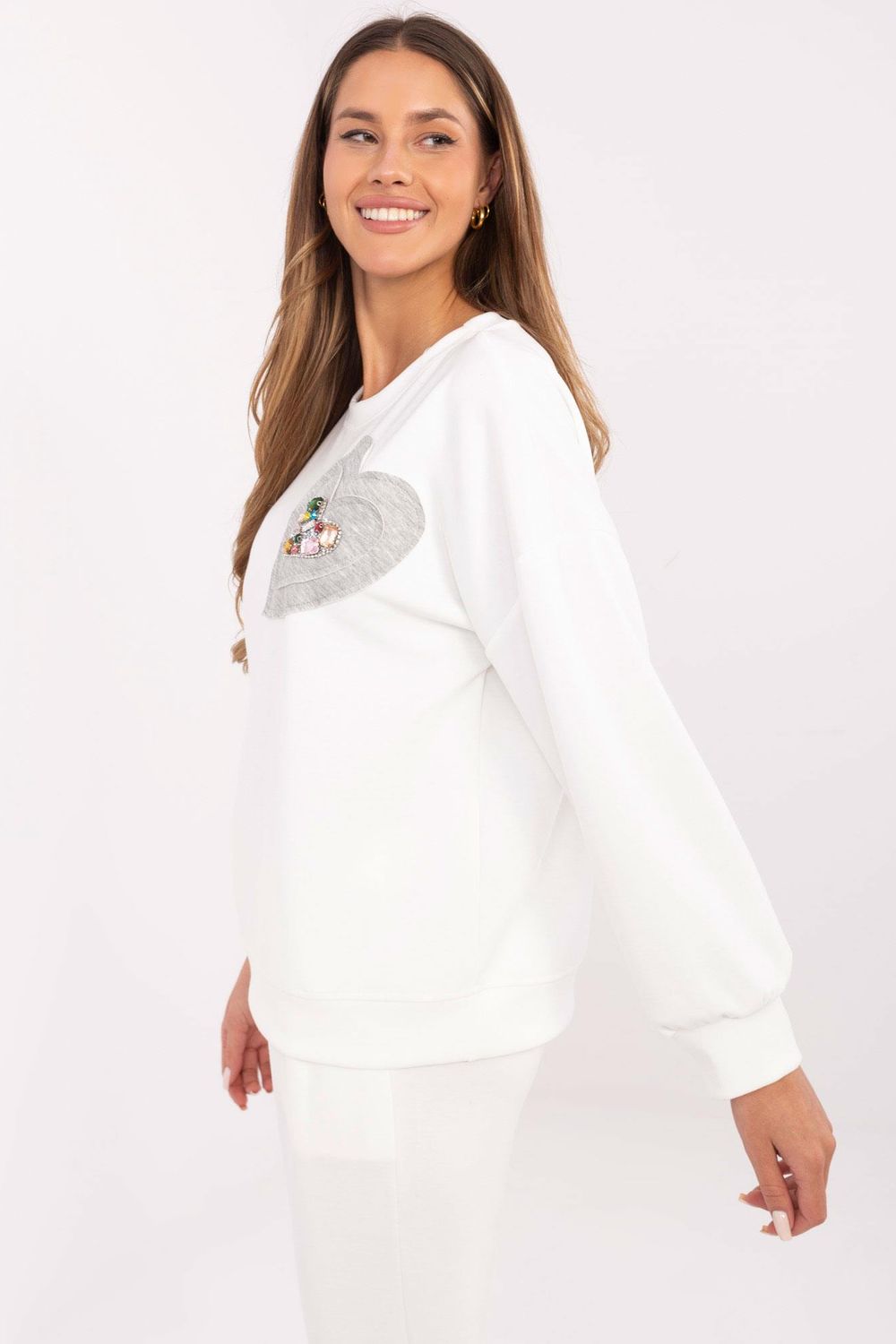 Bluza Damska Model DHJ-BL-20322.72 Ecru - Italy Moda - obrazek 3