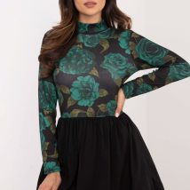 Sukienka Model DHJ-SK-19959.35 Black/Green – Italy Moda