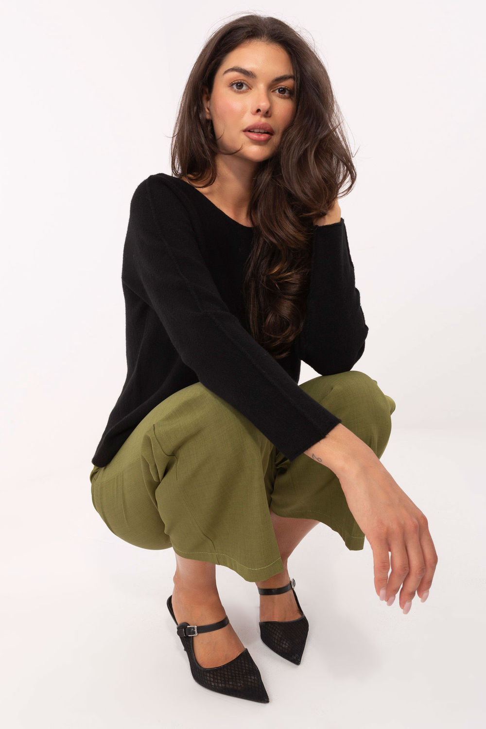 Sweter Damski Model IT-SW-2219.63 Black - Italy Moda - obrazek 5