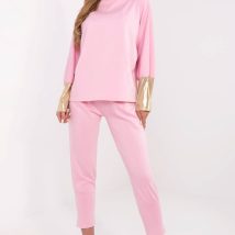 Spodnie Komplet Model DHJ-KMPL-9311.97 Light Pink – Italy Moda