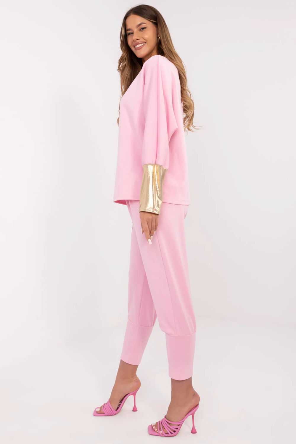 Spodnie Komplet Model DHJ-KMPL-9311.97 Light Pink - Italy Moda - obrazek 3