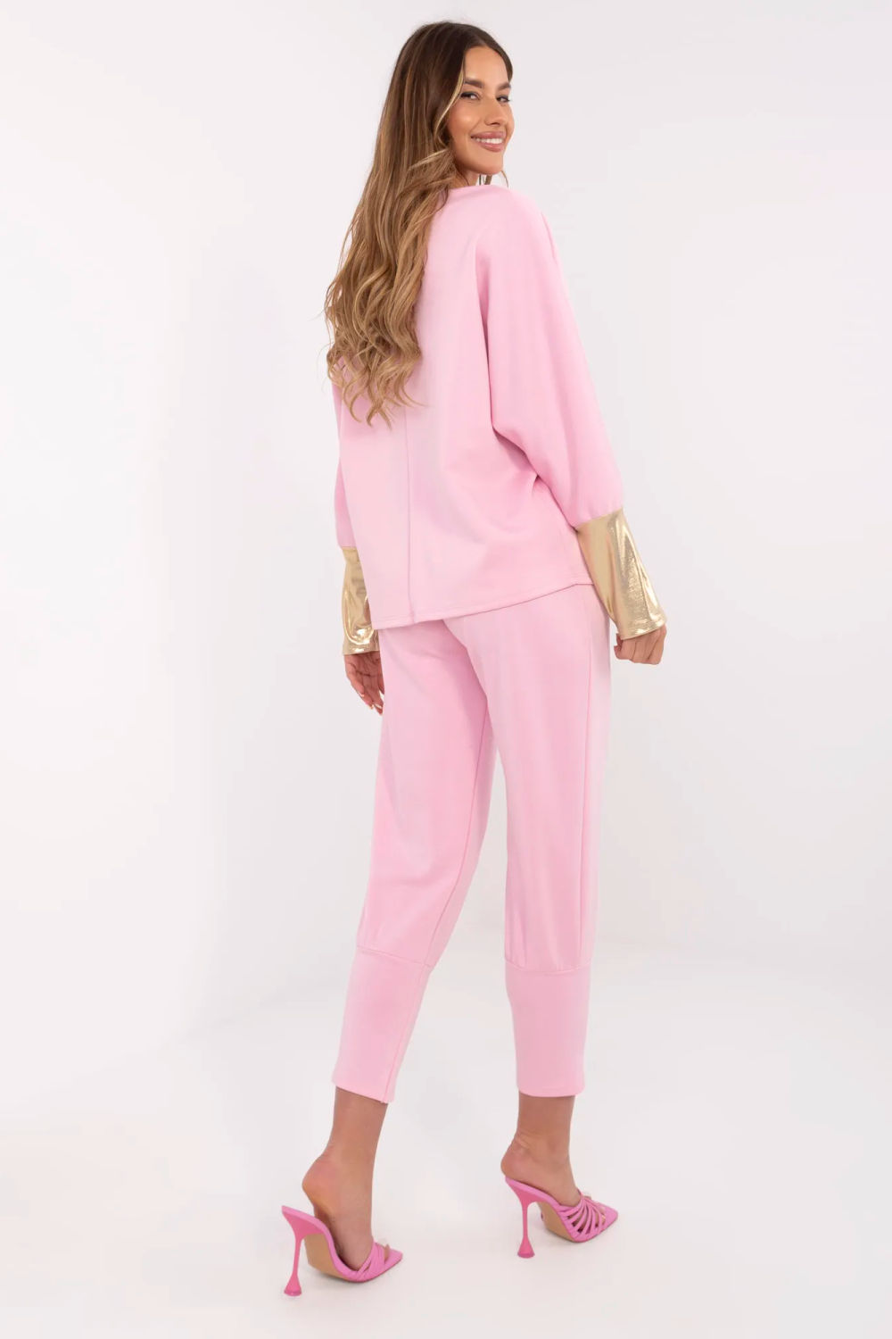 Spodnie Komplet Model DHJ-KMPL-9311.97 Light Pink - Italy Moda - obrazek 4