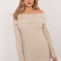 Sweter Damski Model DHJ-SW-A2449.33 Beige – Italy Moda