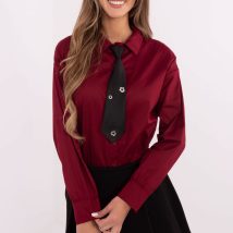 Koszula Damska Model DHJ-KS-9213.86 Bordo – Italy Moda