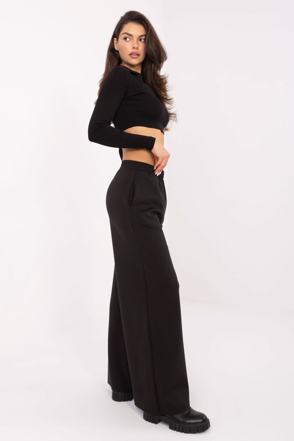 Spodnie Damskie Model IT-SP-21559.75 Black - Italy Moda - obrazek 3