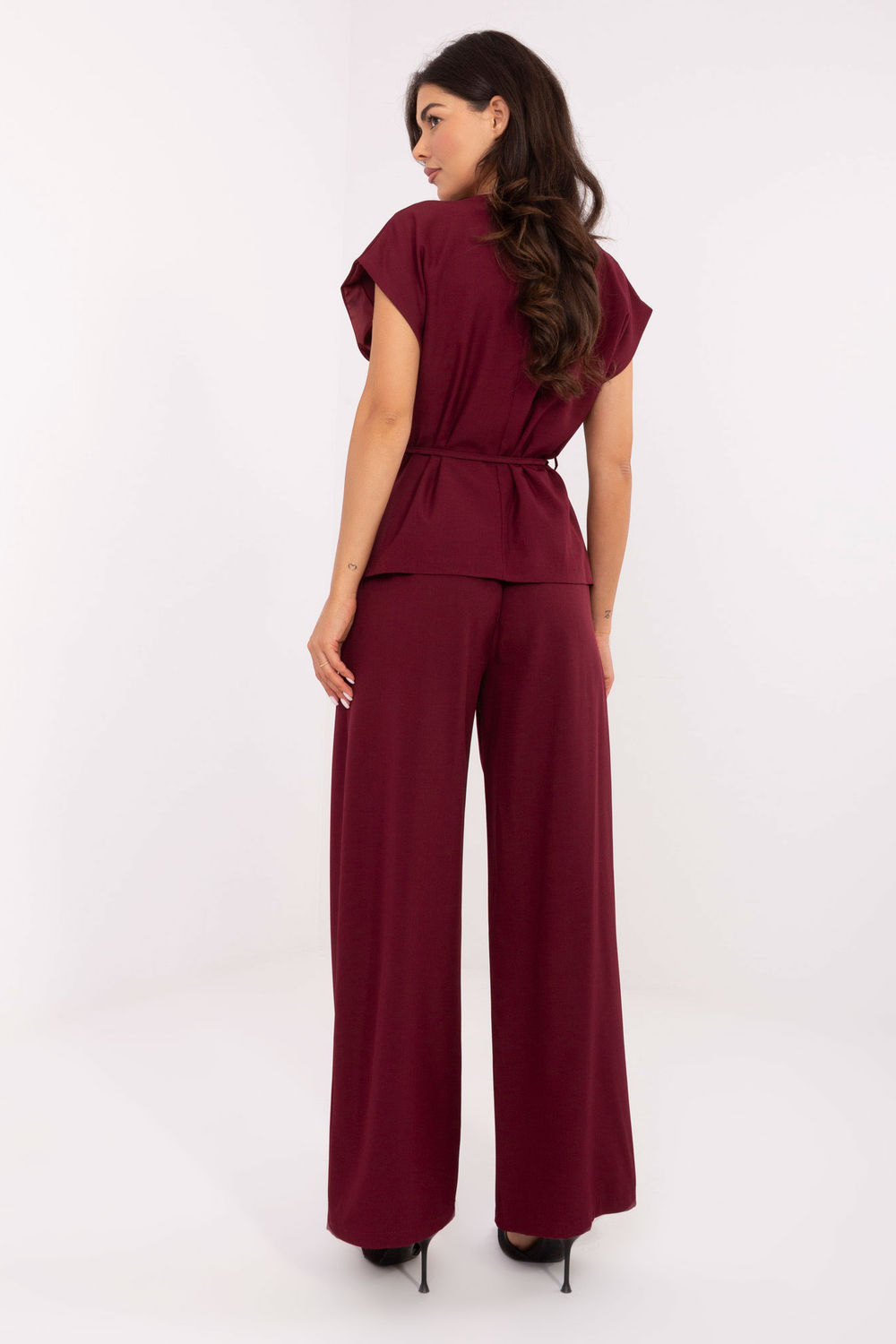 Spodnie Komplet Model IT-KMPL-21029.78 Bordo - Italy Moda - obrazek 4