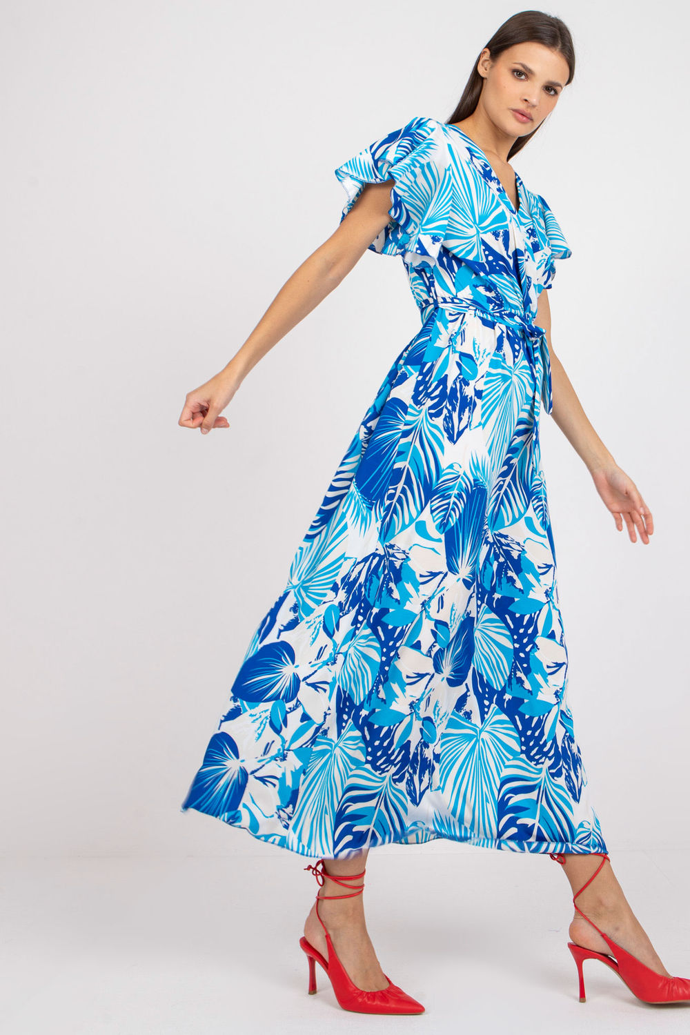 Sukienka Model DHJ-SK-13203-1.03X White/Blue - Italy Moda - obrazek 4