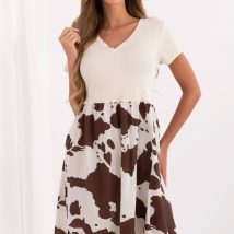 Sukienka Model DHJ-SK-253701.80 Light Beige – Italy Moda