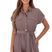 Kombinezon Model MI-KO-A5043.70 Dark Beige – Italy Moda