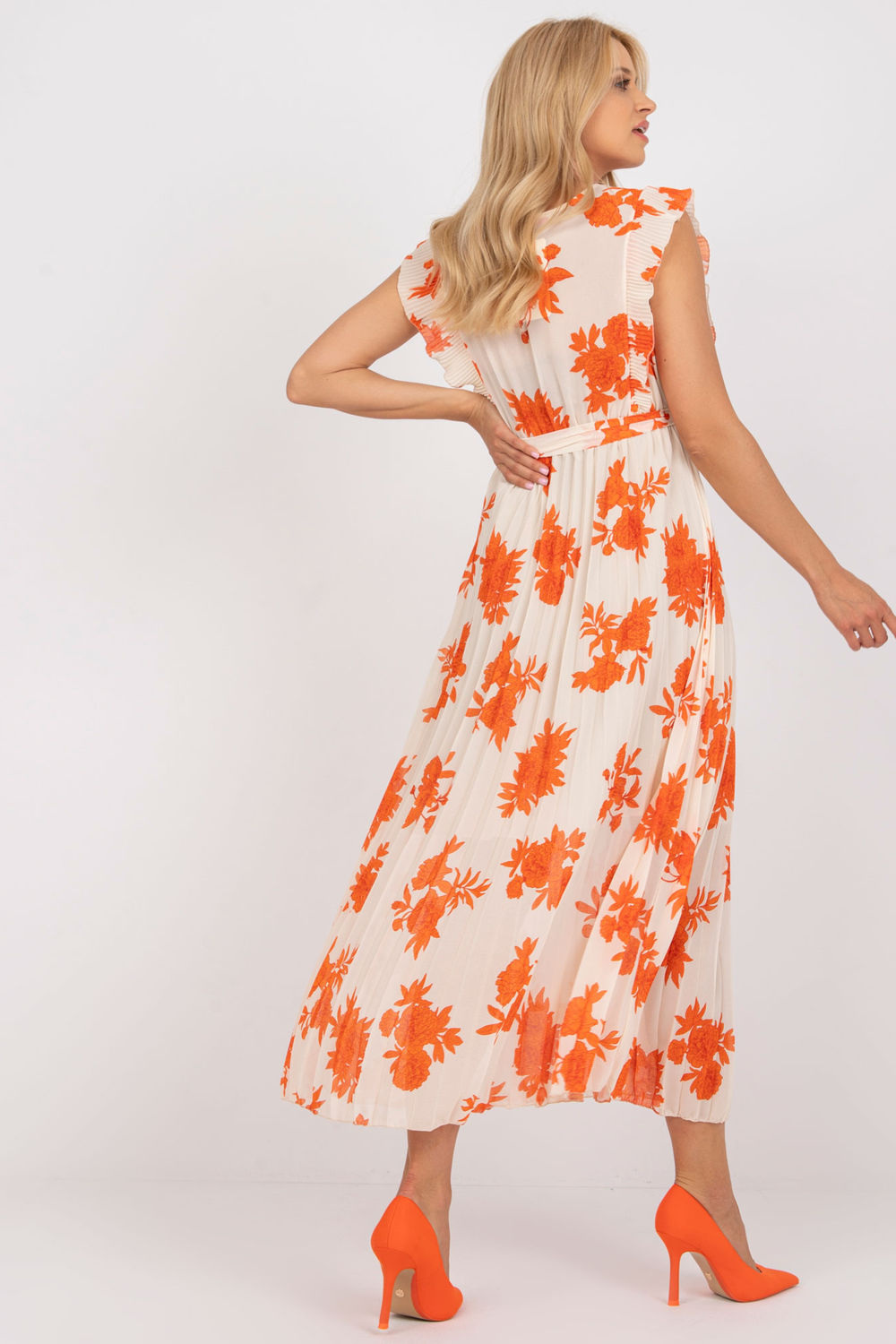 Sukienka Model DHJ-SK-13166.94P Orange - Italy Moda - obrazek 3