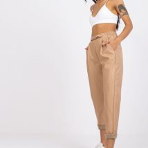 Spodnie Damskie Model DHJ-SP-5058.35P Beige – Italy Moda