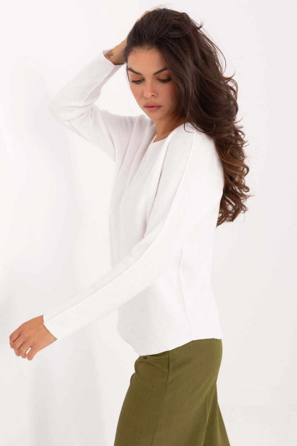 Sweter Damski Model IT-SW-2219.63 White - Italy Moda - obrazek 3