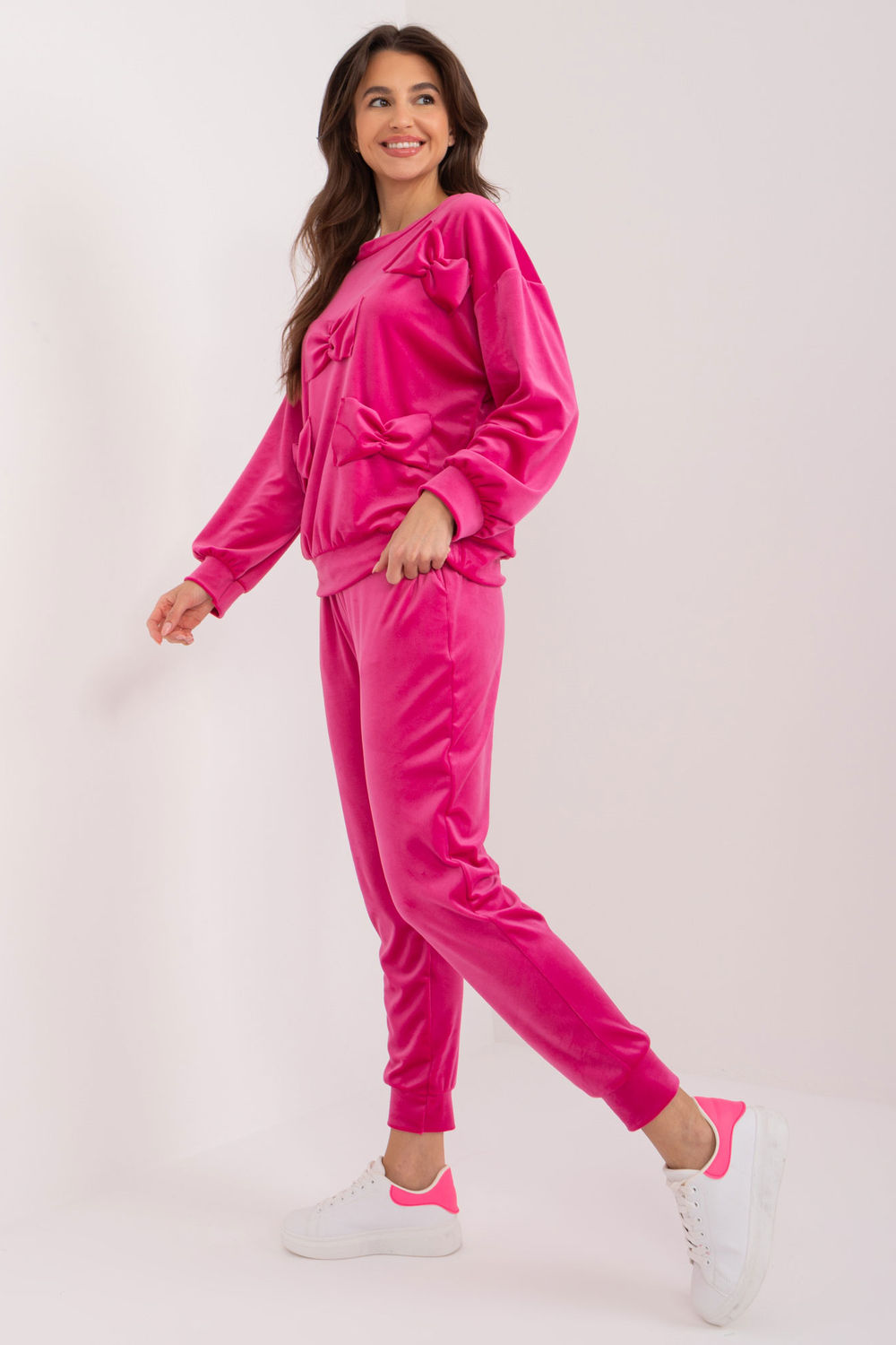 Spodnie Komplet Model DHJ-KMPL-8850.68 Fuksja - Italy Moda - obrazek 4