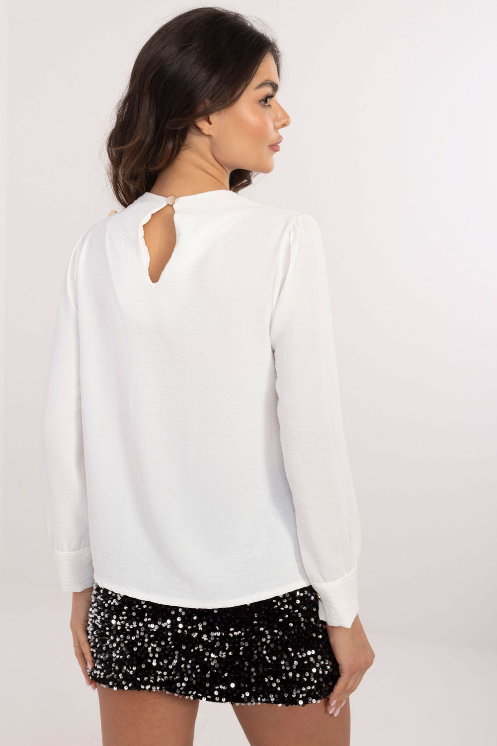Bluzka Model MI-BZ-278519-1.40 White - Italy Moda - obrazek 4