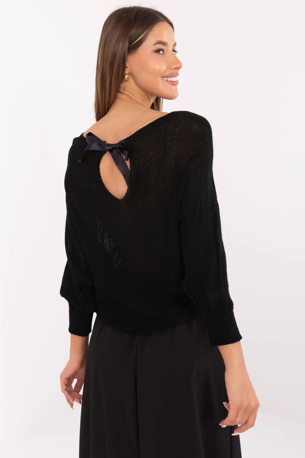 Sweter damski Model MI-SW-2504.69 Black - Italy Moda - obrazek 4