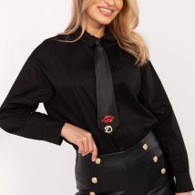 Koszula Damska Model DHJ-KS-9213-1.77P Black – Italy Moda