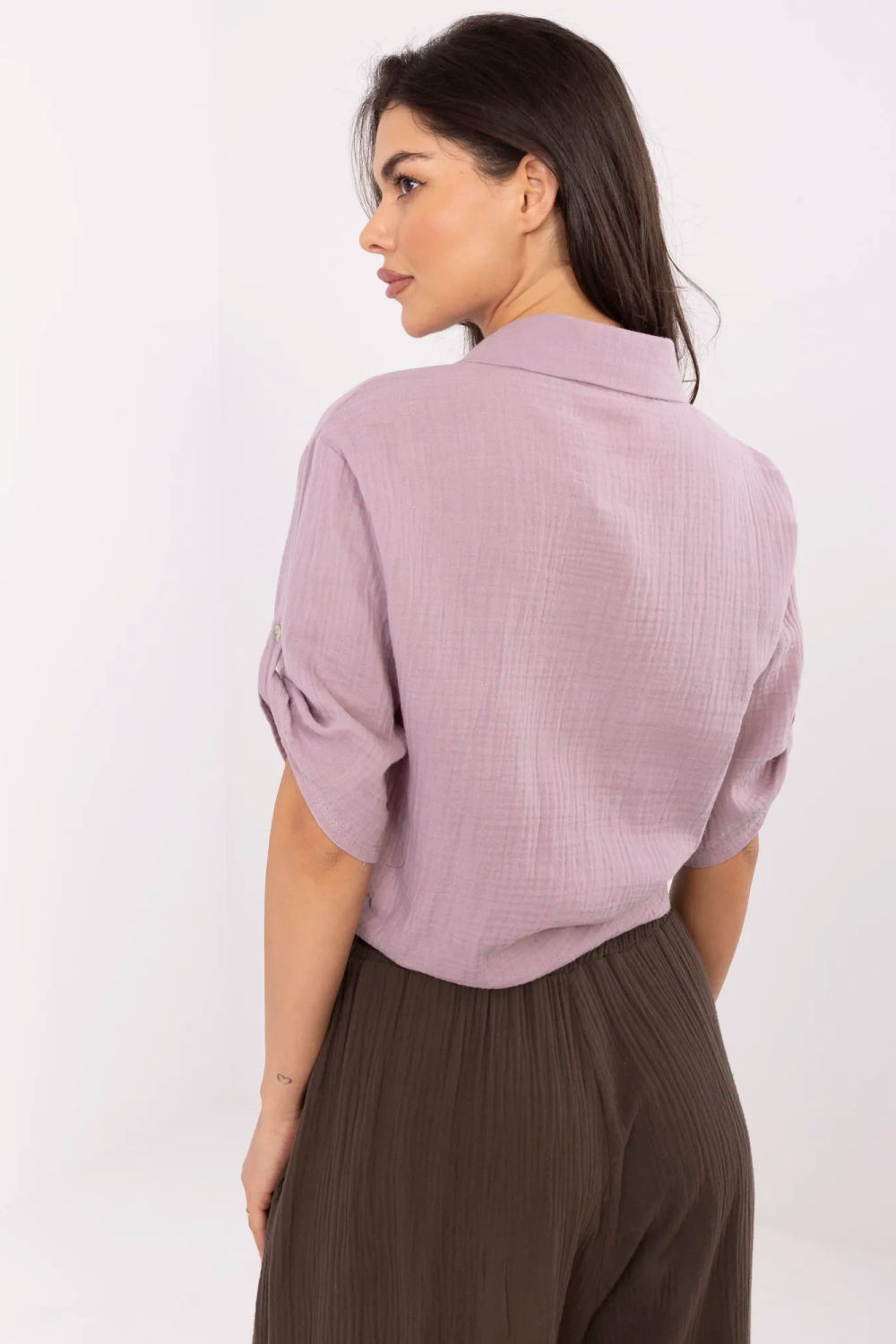 Koszula Damska Model DHJ-KS-8595-1.66 Light Violet - Italy Moda - obrazek 4