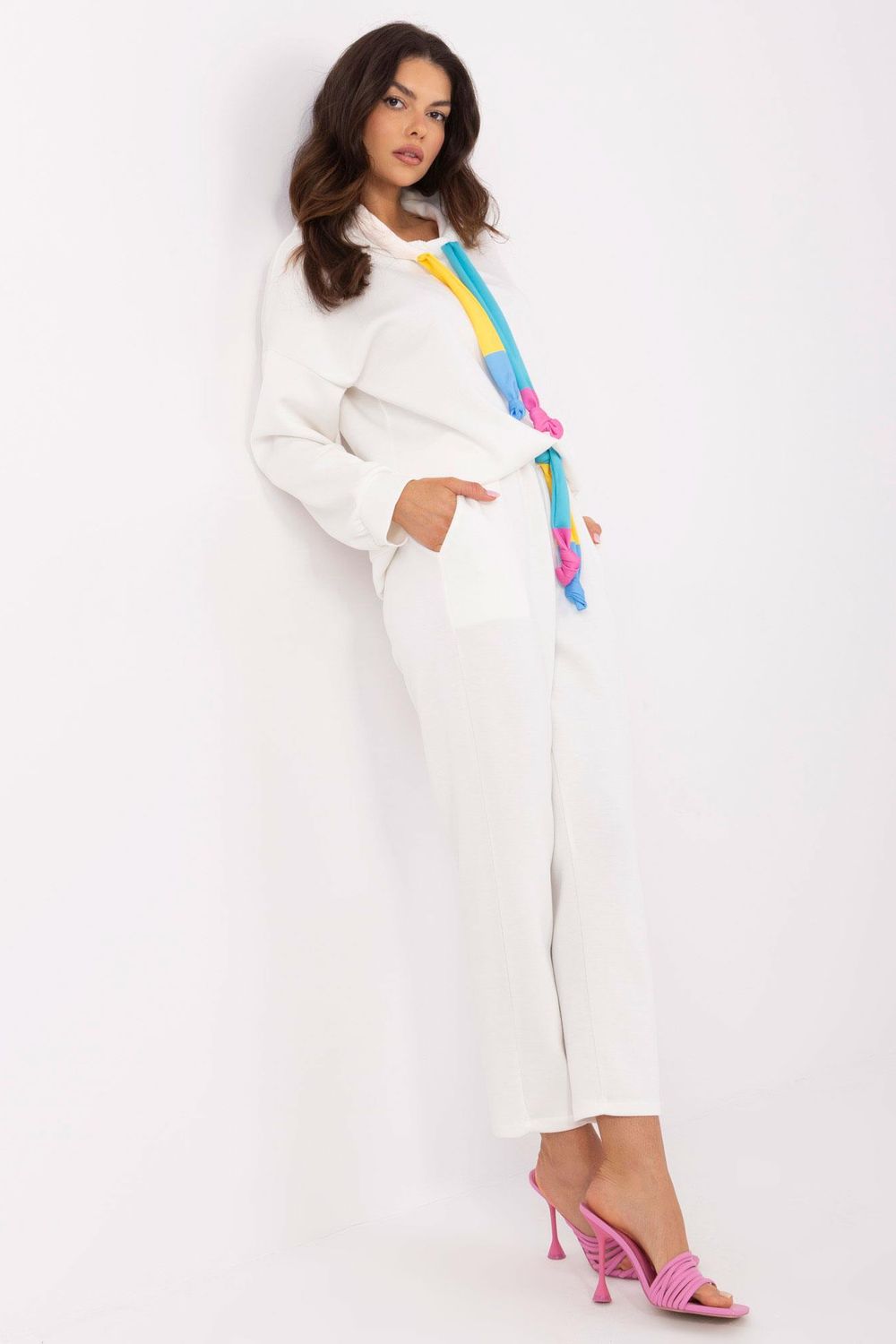 Spodnie Komplet Model DHJ-KMPL-20335.44 Ecru - Italy Moda - obrazek 3