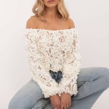 Bluzka Model MI-BZ-26158.20 Ecru – Italy Moda