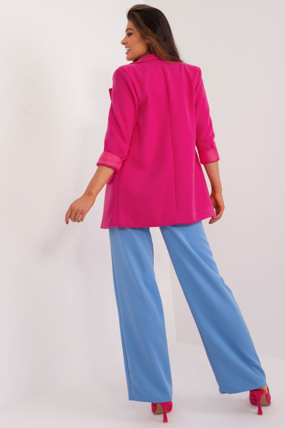 Marynarka Model DHJ-MA-18598.13 Fuksja - Italy Moda - obrazek 4