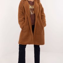 Płaszcz Damski Model DHJ-PL-19991.86 Light Brown – Italy Moda