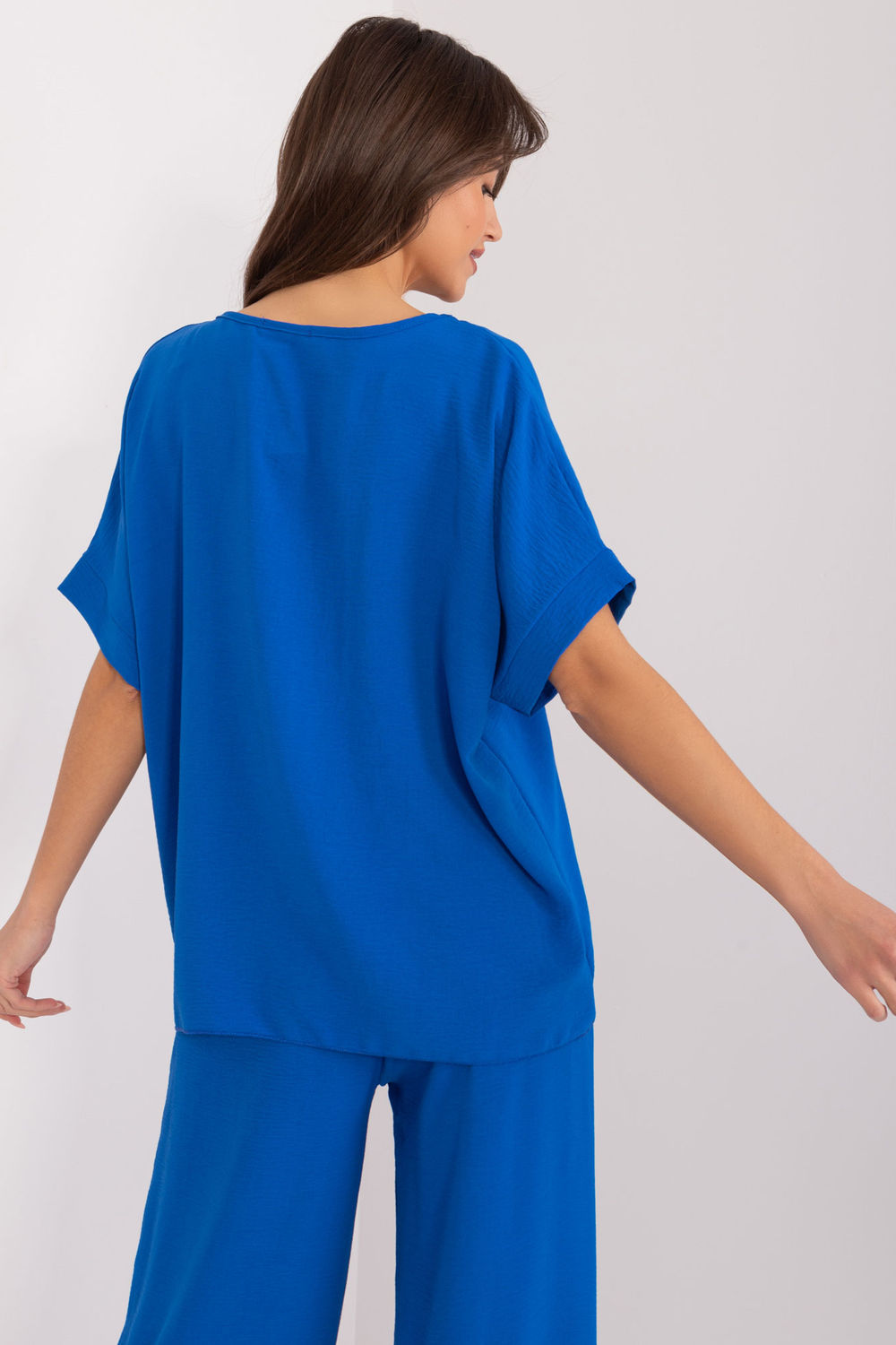 Bluzka Model DHJ-BZ-8368.02 Cobalt - Italy Moda - obrazek 4