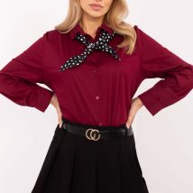 Koszula Damska Model DHJ-KS-20172.36P Bordo – Italy Moda