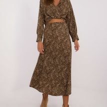 Spódnica Komplet Model DHJ-KMPL-19586-1.53 Dark Beige – Italy Moda