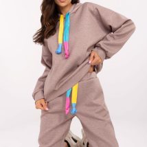 Spodnie Komplet Model DHJ-KMPL-20335.44 Dark Beige – Italy Moda