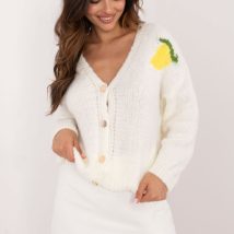 Sweter Damski Model MI-SW-2108.92 Ecru – Italy Moda