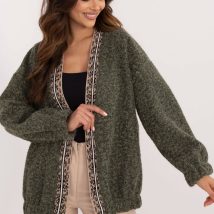 Sweter Kardigan Model DHJ-NA-A8500.11P Khaki – Italy Moda