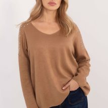 Sweter Damski Model DHJ-SW-17690.21 Camel – Italy Moda