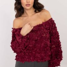 Bluzka Model MI-BZ-26158.20 Bordo – Italy Moda