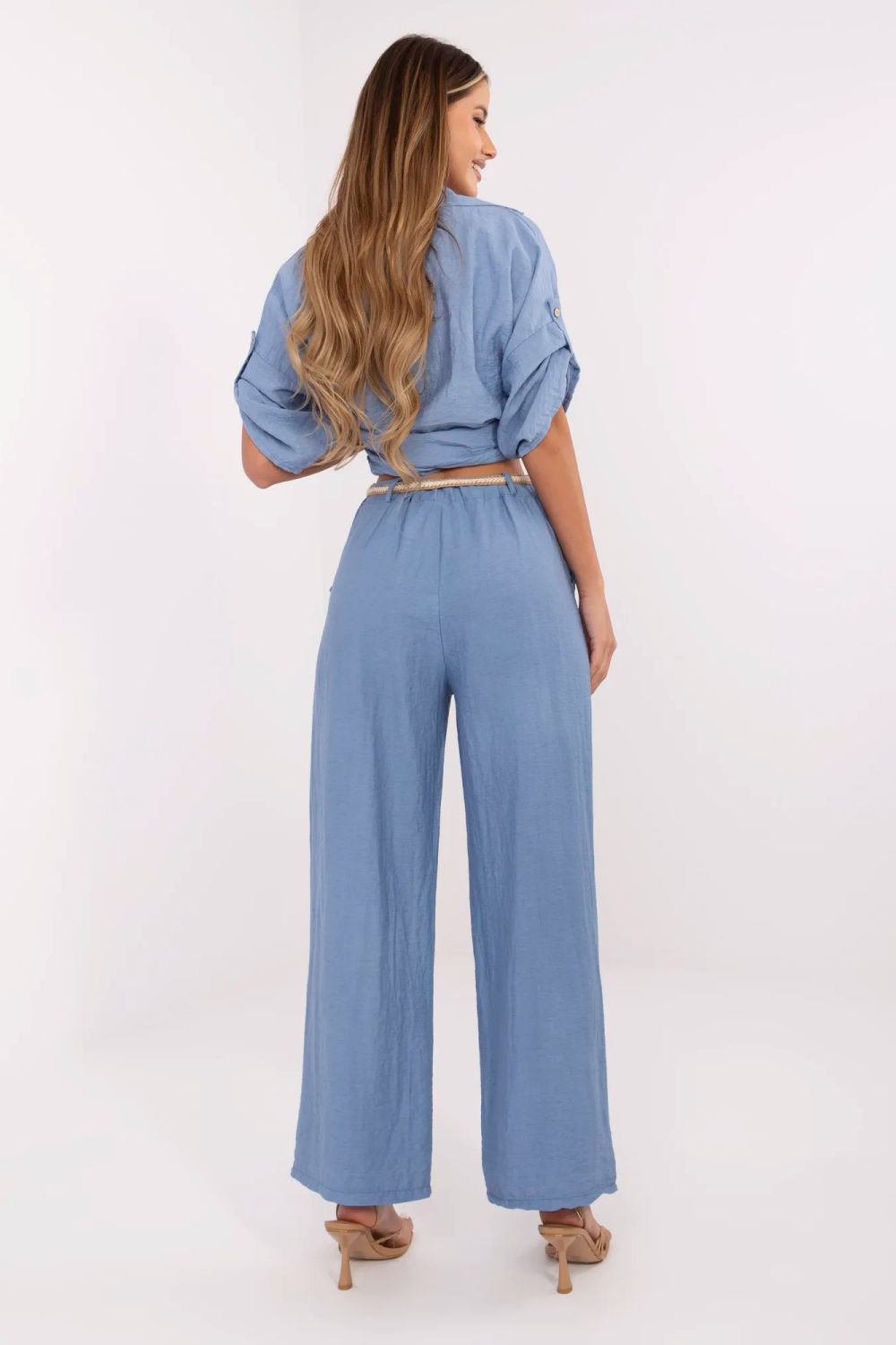 Spodnie Damskie Model MI-SP-6560.73P Blue - Italy Moda - obrazek 4