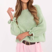 Sweter Damski Model MI-SW-2912.10X Pistacja – Italy Moda