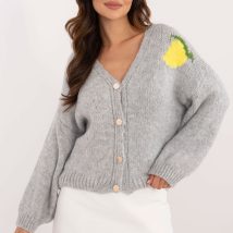 Sweter Damski Model MI-SW-2108.92 Grey – Italy Moda